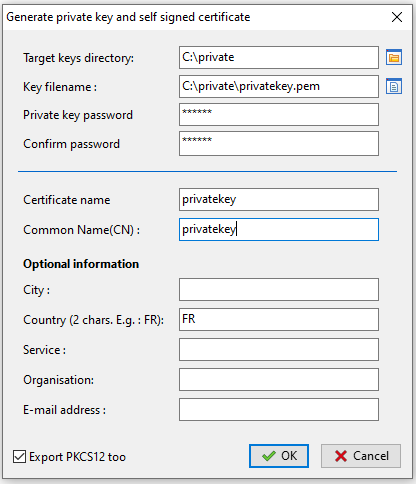 Creating a self-signed certificate for the Discovery version