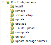 PyScripter - Navigating the Run configurations of a project in PyScripter