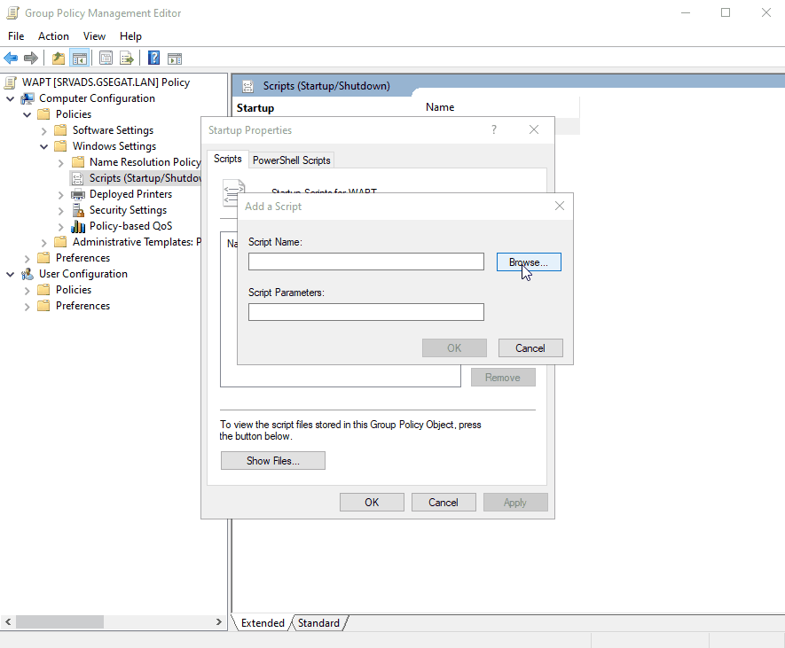 Finding the WAPT Deployment utility file on your computer