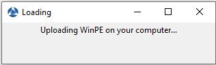 Loading the WinPE file in the WADS Console