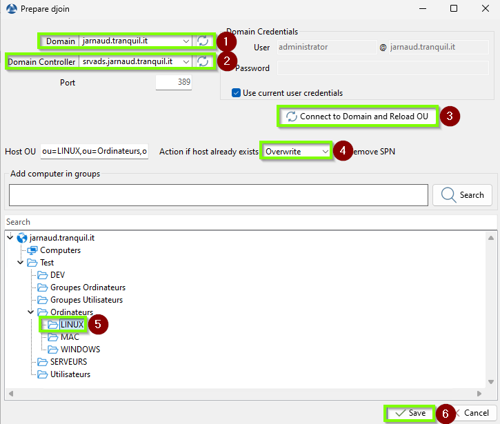 Edit Djoin for linux