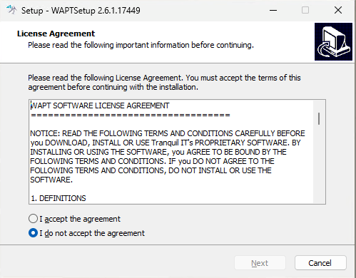 Installation Wizard has finished