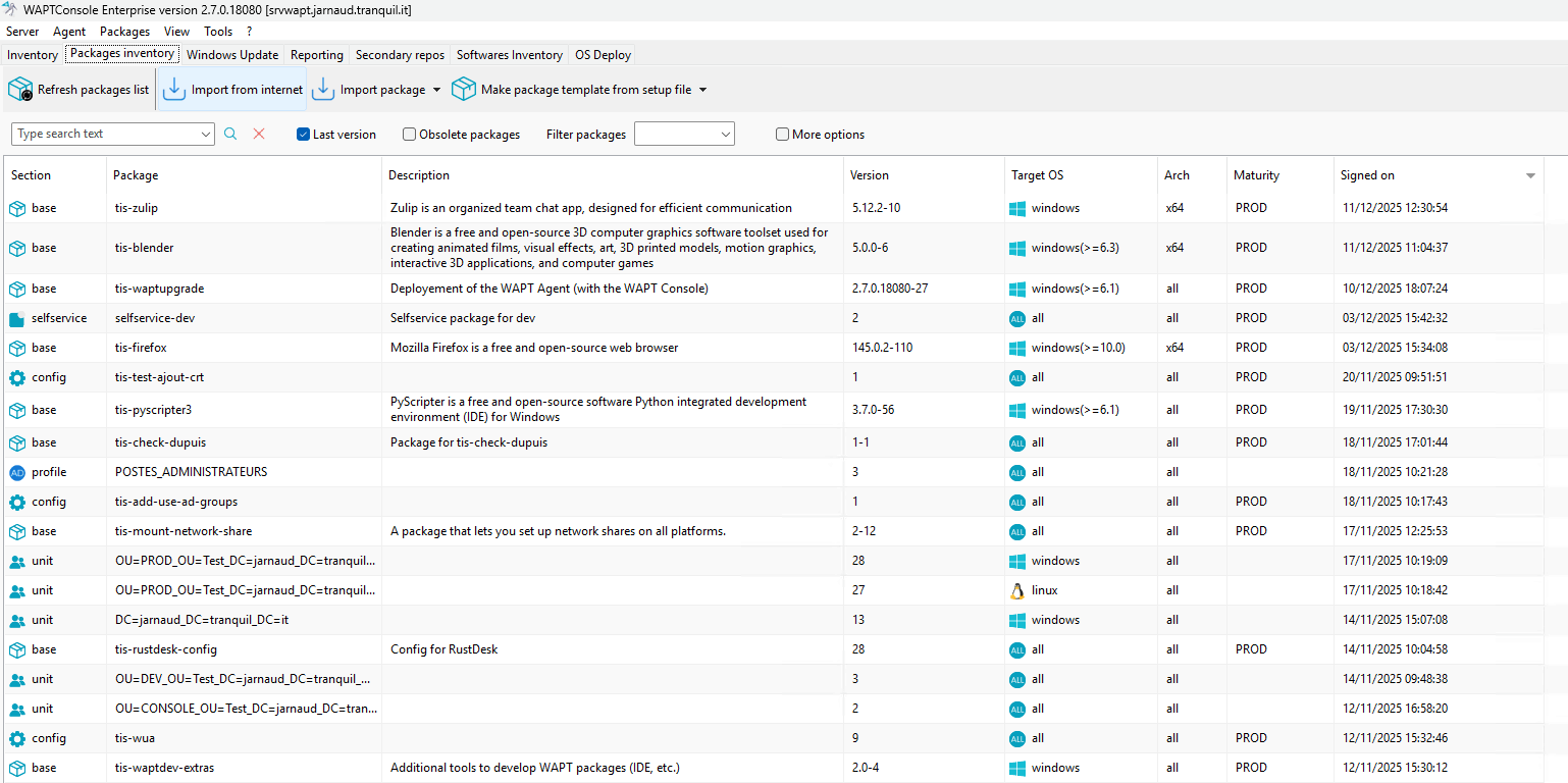 External import second method