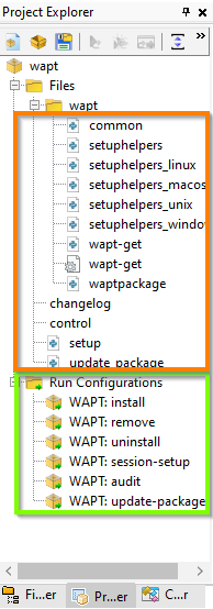 PyScripter - Navigating a project within the PyScrypter file explorer