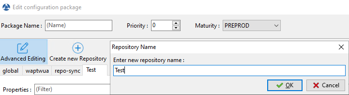 New tab for repository appearing