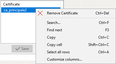Removing a certificate in a WAPT configuration package