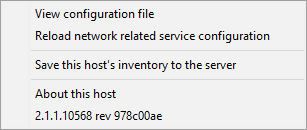 Configuration of the WAPT System Tray utility