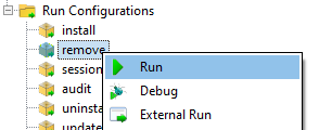 Running a remove command from the PyScripter console