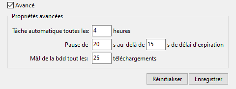 La console WAPT affichant la configuration avancée de GLPI dans WAPT