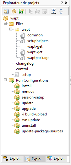 PyScripter - Navigation d'un projet dans l'explorateur de fichiers de PyScrypter