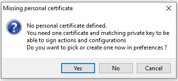 Certificat personnel WAPT non présent dans la Console WAPT