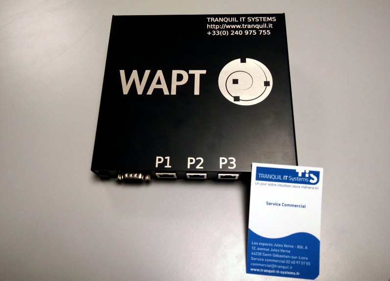 capture d'écran d'un boîtier WAPT